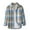 Blue1, variant on ameIAEA Men's Plaid Button Down Shirts Fall Long Sleeve Lightweight Shirt Jacket Collar Casual Tops