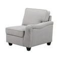 thumbnail image 6 of Lilola Home Leo Light Gray Linen 3Pc Sofa and Ottoman, 6 of 6