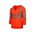 thumbnail image 4 of Grianlook Mens Zipper Sweatshirt Reflective Safe Work Hoodie Jacket Tops Fall Long Sleeve Outwear Coat with Pockets, 4 of 5