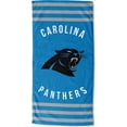 thumbnail image 1 of NFL Serviette de Plage Carolina Panthers à Rayures, 30 Pouces x 60 Pouces, 1 of 2