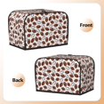 thumbnail image 3 of Yiaed Football Print Two Slice Bread Machine Cover, Universal Size Kitchen Appliance Cover for Bread Machine,Bread Machine Cover, 3 of 7