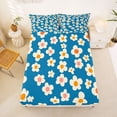 thumbnail image 5 of Homewish Vintage Floral Bed Sheets,Navy Flowers Full Size Sheets,4 Pieces,1 Flat Sheet, 1 Fitted Sheet and 2 Pillowcases, 5 of 6