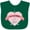 Green, variant on Inktastic Paris Oo-la-la with Eiffel Tower and Flowers in Pink Heart Boys or Girls Baby Bib