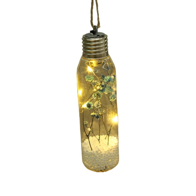 Christmas Tree Decorations Home Decoration Christmas Decoration Hanging Bottle Lamp Christmas Lamp Decoration Christmas Tree Light Bulb 16X4.5Cm Light Bulb Decoration Gift Transparent Light Bulb