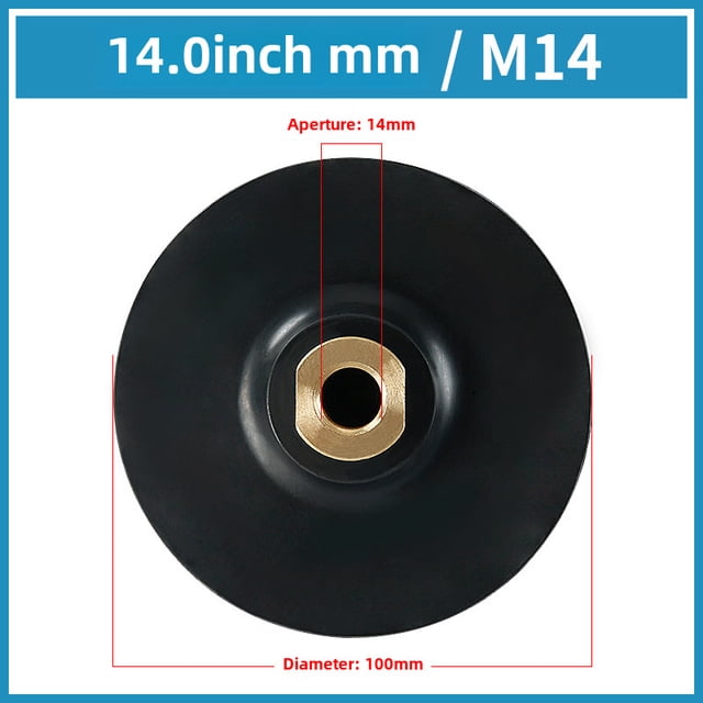 Flexible Rubber Grinding Head Soft Joint Angle Grinder Sanding Disc: Self-Adhesive with Universal Adhesive for Versatile Stone Processing & Customizable Applications, 4 Inch (10cm) Diameter, M14 Hole