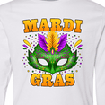 thumbnail image 4 of Inktastic Mardi Gras with Green Masquerade Mask Long Sleeve Youth T-Shirt, 4 of 5