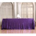 thumbnail image 3 of GFDYREE Sequin Tablecloth, Rectangular, 60"x126", Purple, 3 of 7