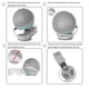 thumbnail image 5 of Soporte De Montaje En Pared De Salida Soporte de montaje en pared de toma de corriente que ahorra espacio para Amazon Echo Dot 5th/4th (blanco), 5 of 9