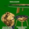 thumbnail image 5 of Set of 2 Triangle End Table Christmas Moon Black Xmas Santa Claus Set of 2 Side Tables End Tables, Nesting Tables for Living Room, 5 of 5