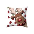 thumbnail image 1 of Decoración de la Sala de Estar Temática de Navidad Decoración de la Sala de Estar de Vacaciones, Almohada de Terciopelo de Piel de Melocotón Impresa en Color Digital Suave Y Amigable con la Piel, 1 of 6