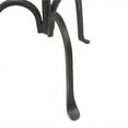 thumbnail image 4 of Pemberly Row 11.75" Round Metal and Marble Accent Table in Black, 4 of 6