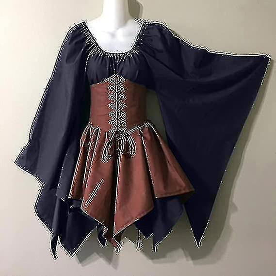 Womens Medieval Renaissance Costumes Pirate Corset Dress Women