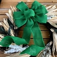 thumbnail image 3 of Emerald Green Burlap Wreath Bow - 10" Wide, 18" Long Tails, St. Patrick's Day, St. Paddy's Day, Gift Wrapping, Wreaths, Bows, Present, 3 of 3