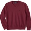 Nautica® Men's Big & Tall Nautica Navtech V-Neck Sweater - Big - 5XL, Burgundy Red