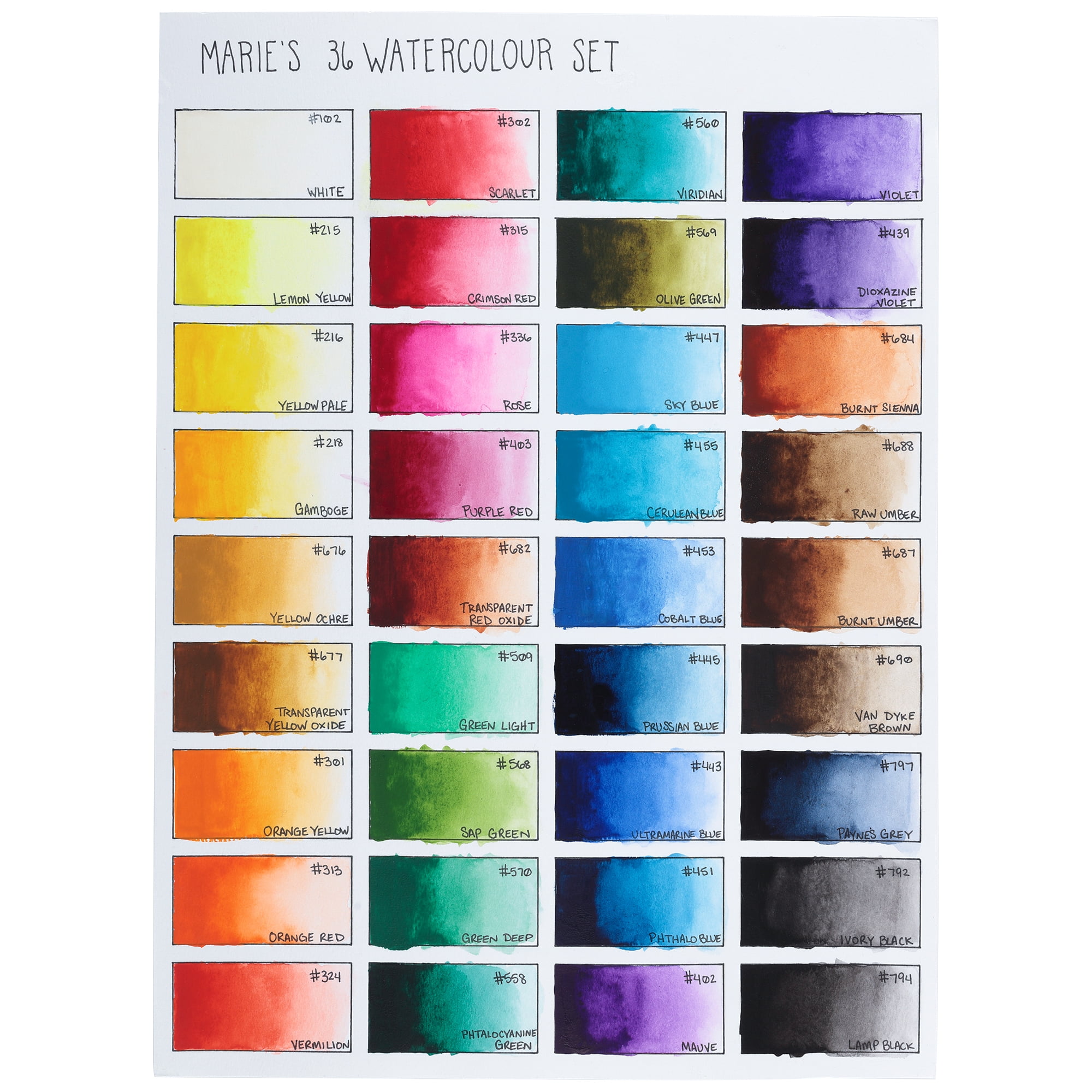 Watercolor Paint Palette - 8 Colors – Make & Mend