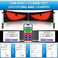 thumbnail image 4 of LICHENGTAI 2PCS LED Flexible Screen for Trucks Vans PU+FPCB DIY Remote Control Waterproof Energy Efficient, 4 of 10