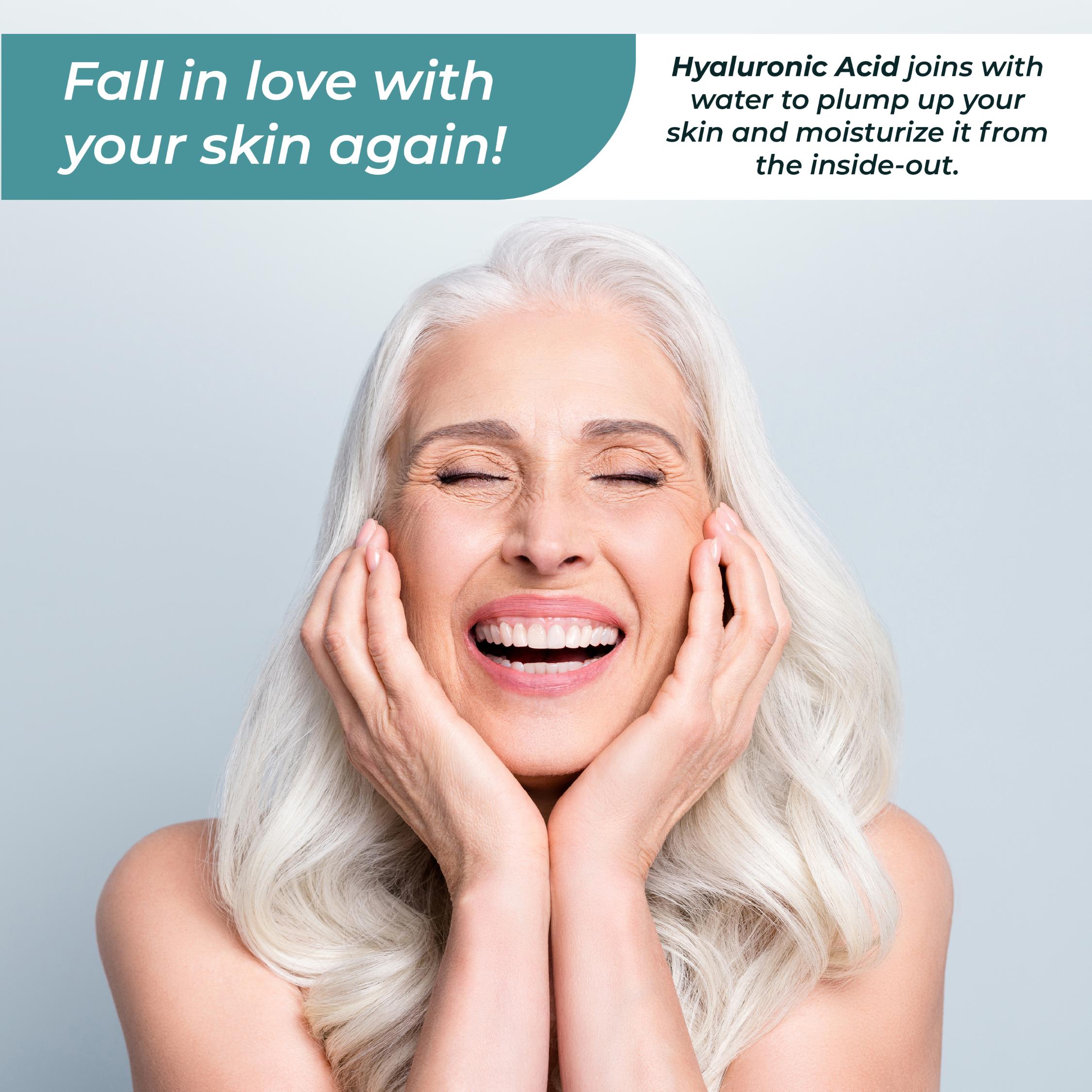 Marine Collagen and Hyaluronic Acid Supplements, Collagen Supplements With Hyaluronic Acid for Hair Skin Nails by PureHealth Research