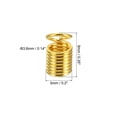 thumbnail image 2 of Unique Bargains Cord End Caps, 100Pcs 5x9mm Metal Spring Coil End Tips Crimp Terminators Caps Gold Tone, 2 of 5