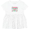 thumbnail image 3 of Inktastic Grandma Grandpa Love Me Girls Girls Baby Dress, 3 of 5