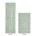 thumbnail image 2 of Better Trends Bathroom Rug 2 Piece 100% Cotton Soft Luxury Bath Rug Water Absorbent Reversible Machine Washable Runner Mat for Bathroom Bathtub Laundry Room 24”x40”|20”x60” Dark Sage Lux Collection, 2 of 4