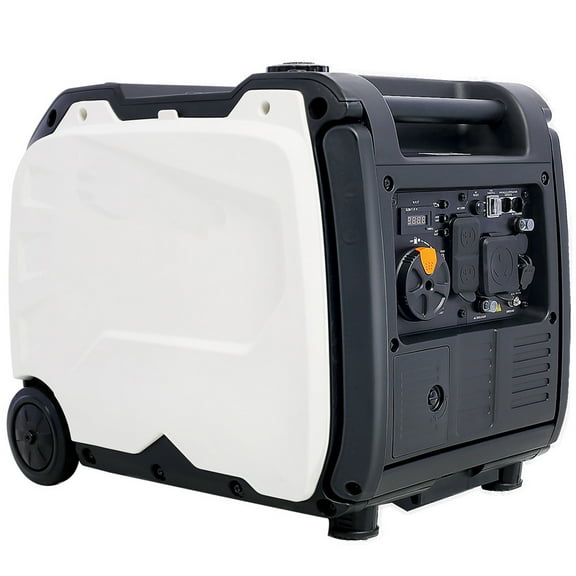 Portable Power Station 4500w, 212cc 4 Stroke, Electric Start Home Generator, Super Quiet, Electric Generator With Foldable Handle And Wheels, For Outdoors Camping Travel Home Blackout