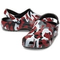 thumbnail image 2 of Crocs Unisex-Adult Classic Camo Clogs, Black/Red, 4 Men/6 Women, 2 of 2