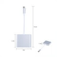 thumbnail image 2 of Multifunctional Multiport  USB C Adapter, USB  Cable, 3 In 1 HDTV LCD Monitors Projector For Connecting TV, 2 of 5