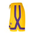 thumbnail image 4 of Women's Nike Yellow Los Angeles Sparks Practice Shorts, 4 of 4