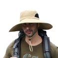thumbnail image 3 of Faithtur Men Sun Hat with Adjustable Chin Rope, Bucket, Wide Brim Cap, 3 of 8