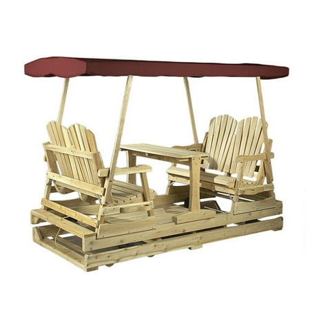 Rustic Natural Cedar Furniture Deluxe Cedar Garden Glider