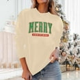 thumbnail image 4 of Neewe Christmas Sweatshirt for Women Crewneck Lightweight Long Sleeve Shirt Xmas Holiday Party Pullover Sweater Tops, 4 of 8