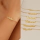 thumbnail image 2 of Pulseras personalizadas con nombre para mujer, brazalete de acero inoxidable con letras, joyería para bebé, regalo no alérgico, 2 of 4