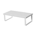 thumbnail image 3 of Bunblic Laptop Riser Computer Stand Portable,Bottom Hollow Versatile Gifts Ergonomic,Organize Monitor Riser Stand Computer Elevator White and White, 3 of 8