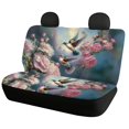 thumbnail image 2 of Xoenoiee Peony Flowers Hummingbird Print Car Seat Cover Full Set, Easy to Install, Universal Fits, Front Car Seat Cover Split Rear Bench and Backrest Cover for Auto Sedan SUV, 2 of 7