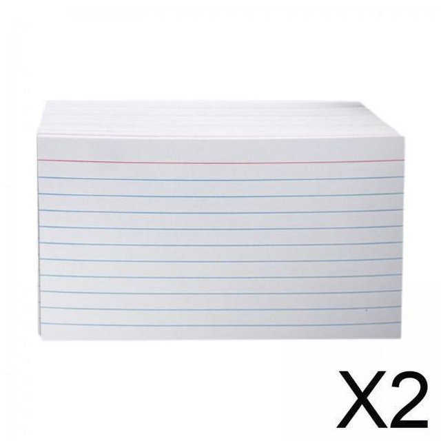 2 Tarjetas De Notas Con Rayas, Tarjetas De Estudio, Tarjetas De Notas Para Reuniones De Aprendizaje Escolar, 200 Hojas, Color