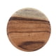 thumbnail image 1 of Plato de madera elegante redondo para alimentos, aperitivos, sushi, plato de madera para servir en casa, restaurante, 18 x 2 cm, 1 of 12