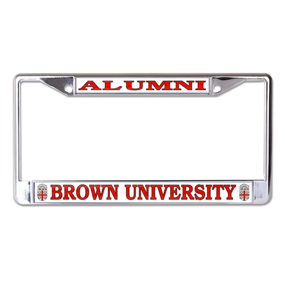 Brown University Alumni Metal License Plate Frame