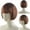 Brown, variant on TAZAG short straight hair wig with bangs, universal synthetic wig for Halloween, parties, anime role-playing daily