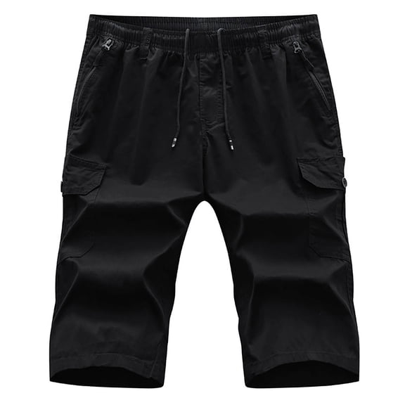 Ramiter Shorts for Men Men's Summer Casual Short Pant Casual Hawaiian Style Printed Beach Short Floral Beach Splicing Fashion Pants Shorts Black,XL