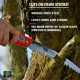 thumbnail image 3 of EZ KUT Wow Folding Saw 10 Inch - Foldable Hand Saw for Trees and Wood Cutting Folding Camping Saw Small - Folding Pruning Saw for Tree Trimming Pruning Knife Folding Bone Saw Hunting Pocket Saw Steel, 3 of 9