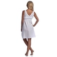 thumbnail image 2 of Handmade Women's Deep V-Neck Lace Trimmed Night Dress White (10/L), 2 of 4