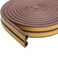 thumbnail image 4 of 5M Self-Adhesive EPDM Doors And Windows Draught Excluder Foam Seal Strip Sounding Collision Avoidance Rubber Weatherstrip D 9x7.5mm Brown, 4 of 6