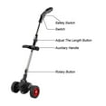 thumbnail image 3 of Foldable Cordless Electric Lawn Mower Adjustable Handheld Garden Cutting Power Tool For 12V Battery Lawn Trimmer ,Easy to Use, 3 of 6