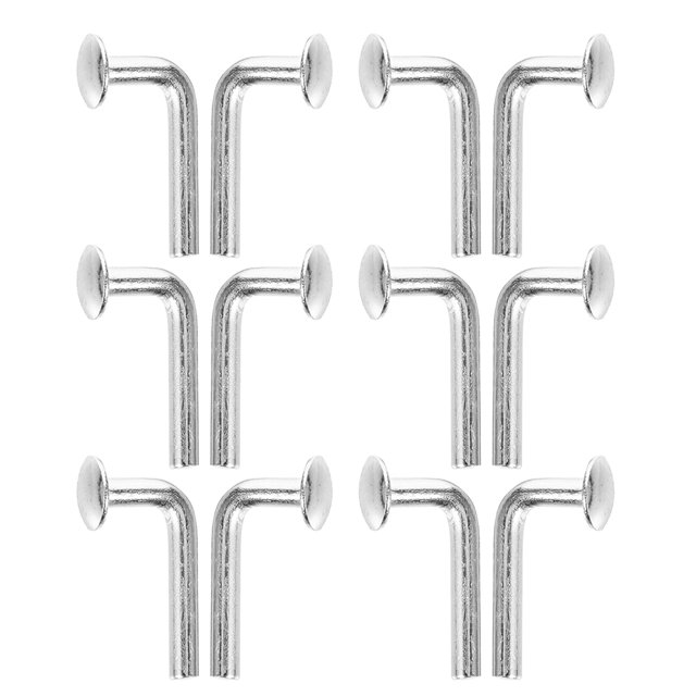 Minkissy 70Pcs Iron L-Shaped Drop Pin for Pallet Racks Safety Prevent Accidental Disconnection M5
