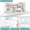 thumbnail image 4 of Sorbus Storage Organizers With 18 Drawers, Multipurpose Acrylic Drawers for Makeup, Office Organization and Storage, Art Supplies, Jewelry, Stationary - 4 Pcs Clear Stackable Storage Bins, 4 of 4