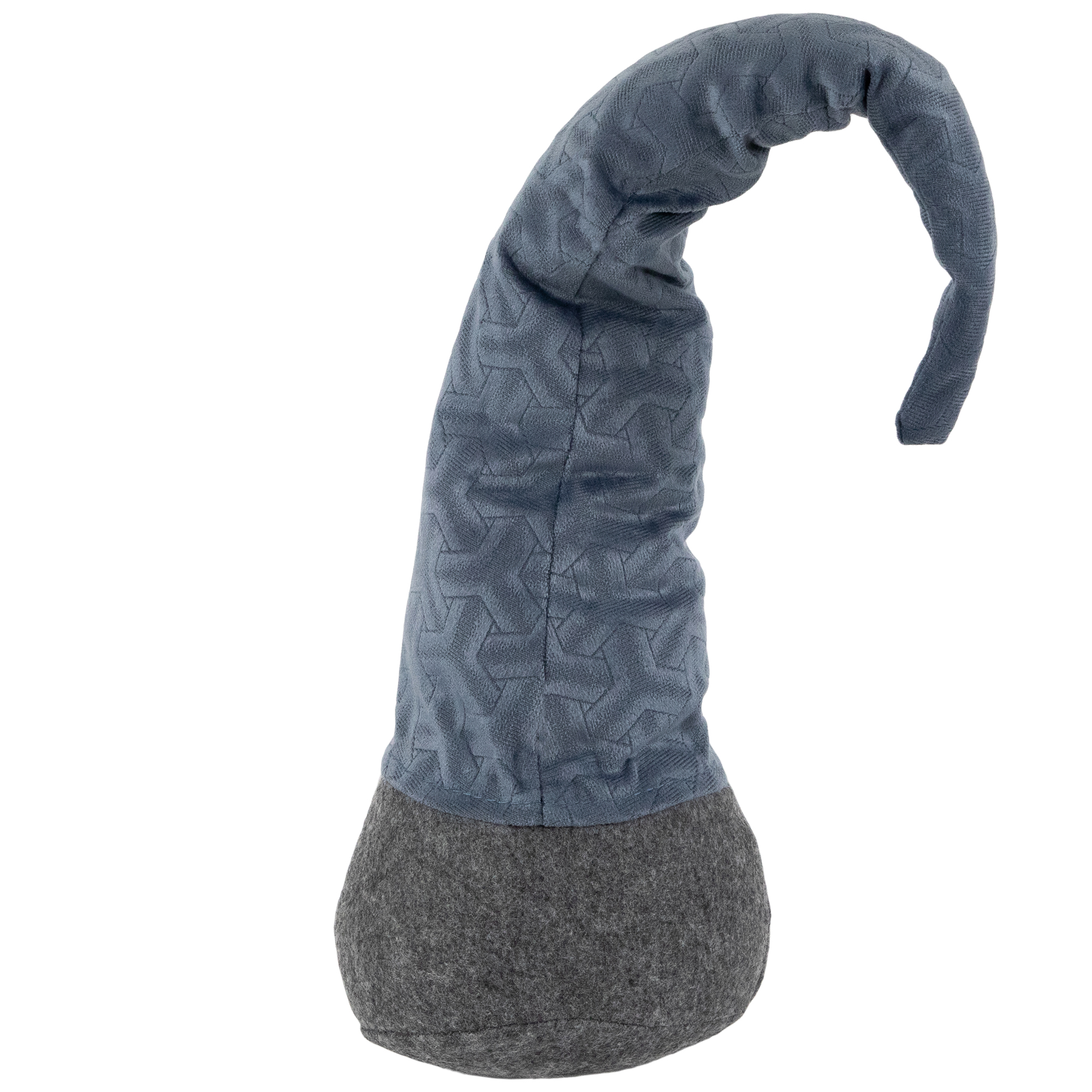 Standing Christmas Gnome with Patterned Hat Figure - 18" - Blue