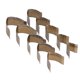 thumbnail image 5 of Molde para cuchillo de cuero, 10 piezas, para correa de reloj, herramienta de punzón para cinturón de cuero, hecha a mano, con cola de espada., 5 of 14