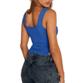 thumbnail image 3 of Womens Going Out Crop Tops Backless Tank Tops Summer Y2k Teen Basics Cute Clothes Royal Blue L, 3 of 7
