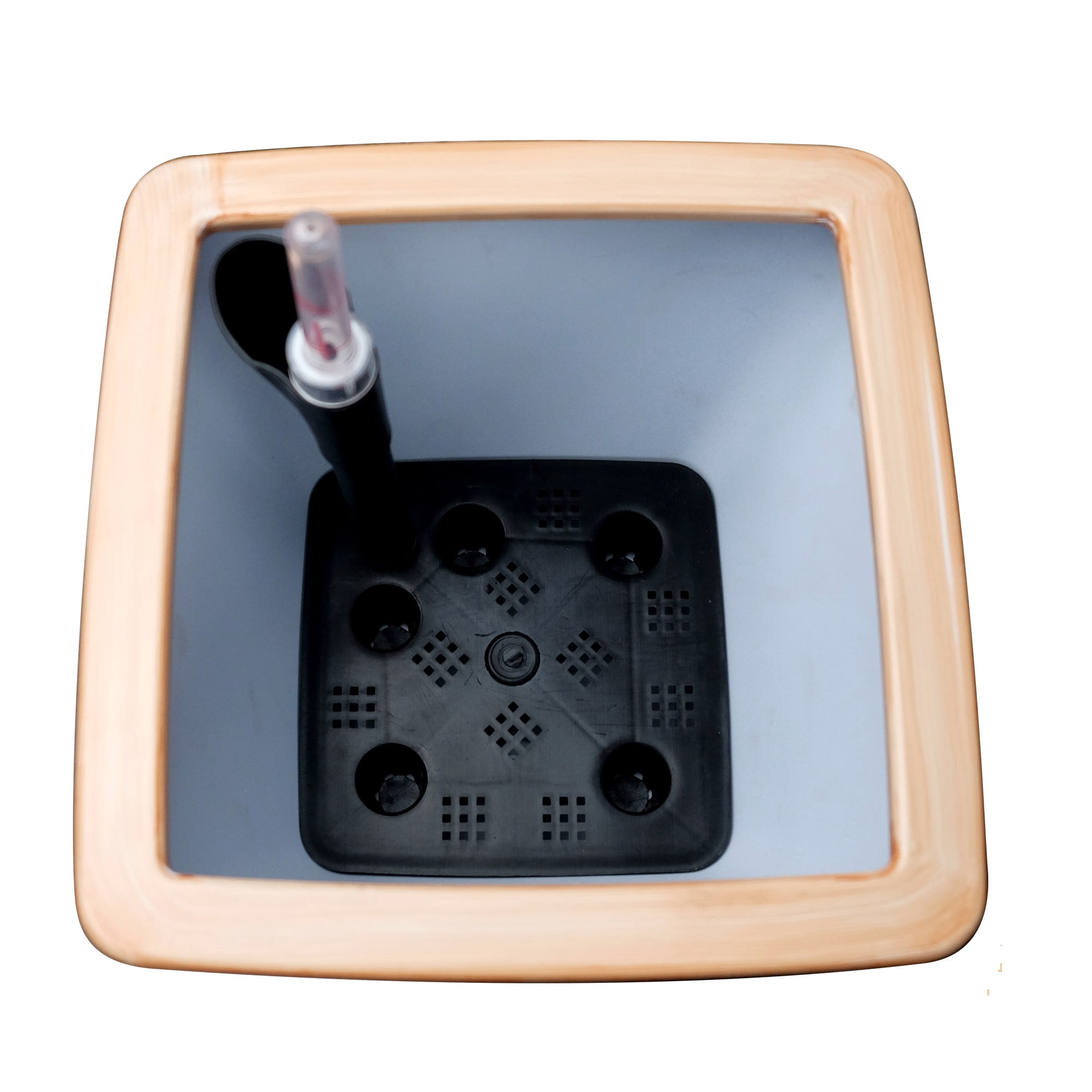 2 pack Smart Self-watering Planter Pot for Indoor and Outdoor, Light Wood