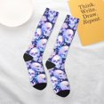 thumbnail image 4 of Daiia Sports Socks Skull star crystal Printed Novelty Crew Socks for Men Women Knee High Socks Cotton Socks Soft & Breathable Support Unisex Socks, 4 of 9